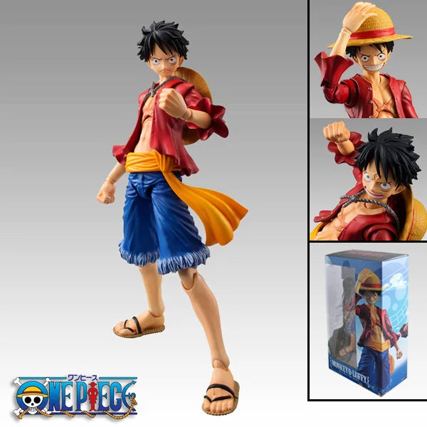 Anime One Piece 18cm BJD Joints Moveable Luffy Zoro Ace PVC Action Figure Collection Model Toys