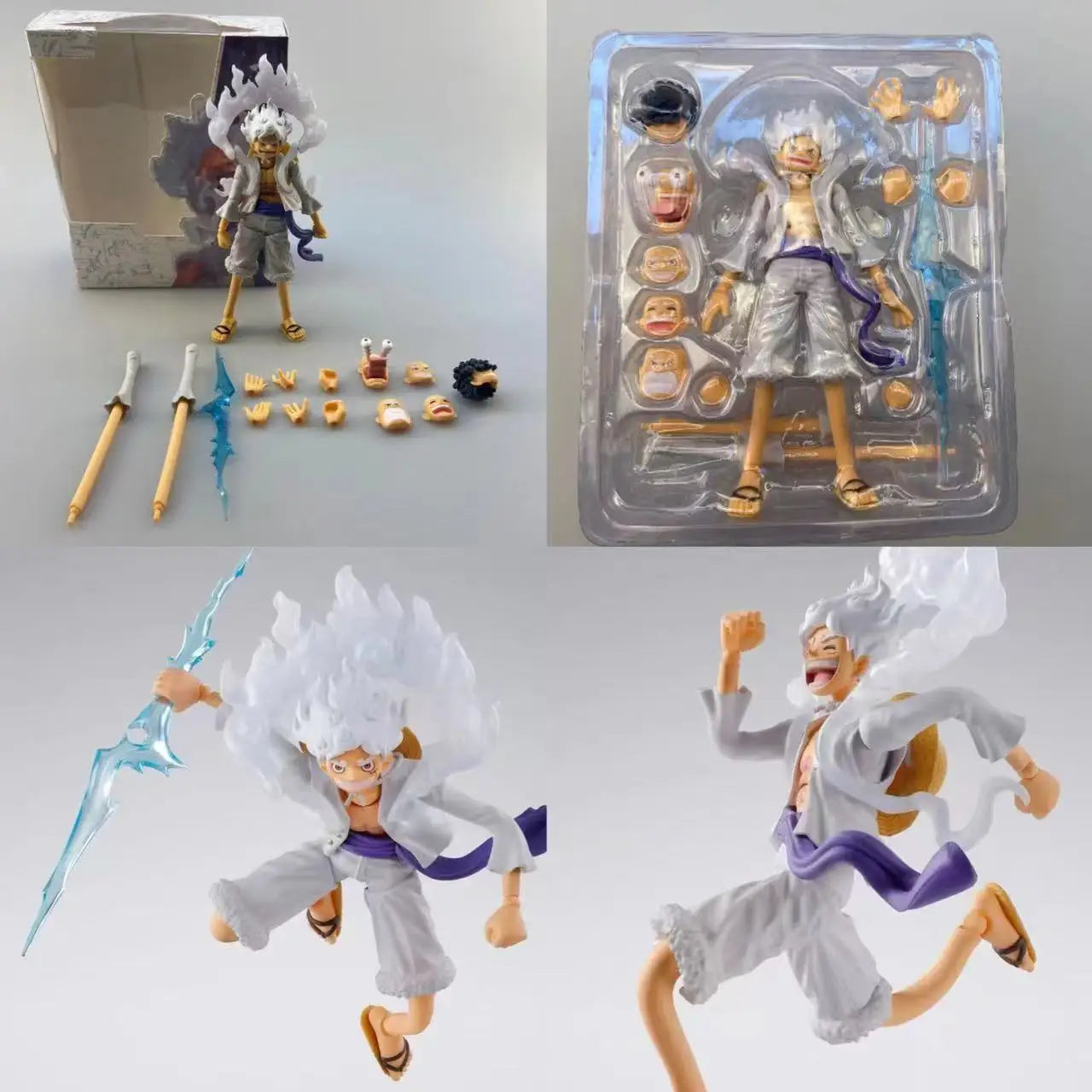 Anime One Piece 18cm BJD Joints Moveable Luffy Zoro Ace PVC Action Figure Collection Model Toys