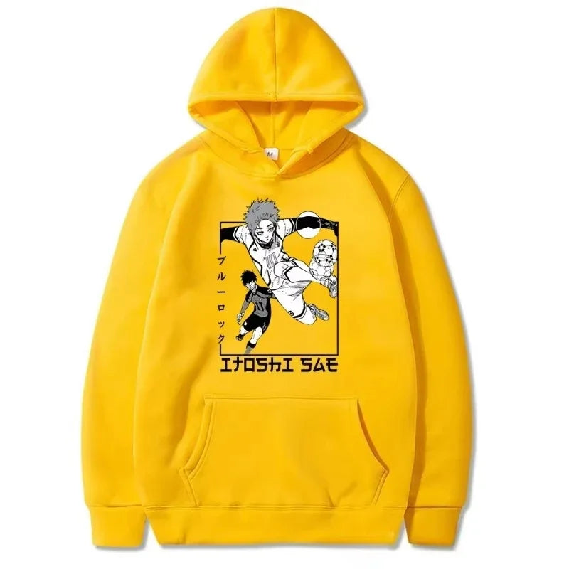 Manga BLUE LOCK Itoshi Sae hooded sweatshirt for Men's casual loose anime street in autumn/Winter 2025