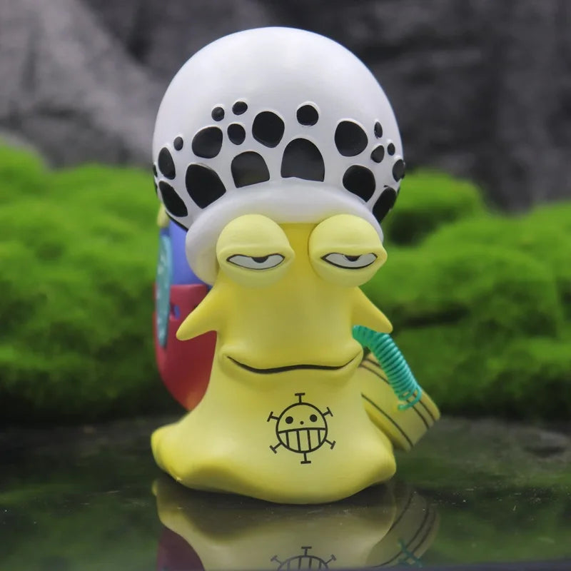 Anime ONE PIECE Den Den Mushi Snail Law Figure Model Toys 12cm