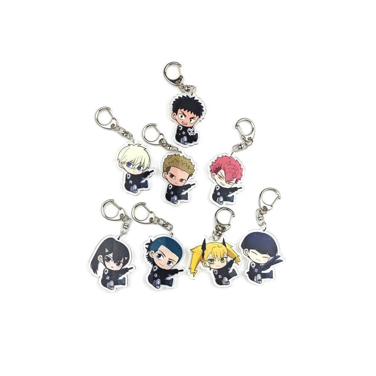 Kaiju No. 8 Acrylic Anime Pendant Keychains Holder Car Key Chain Key Ring Mobile Phone Bag Hanging Jewelry Gifts Accessories