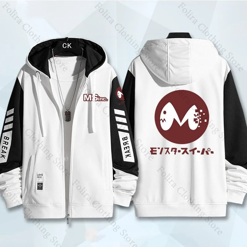 Anime Kaiju No. 8 Series Print Hoodie Zip Up Sweatshirt for Men Casual Hoodies Fashion Coat for Men Women Men's Sweatshirt
