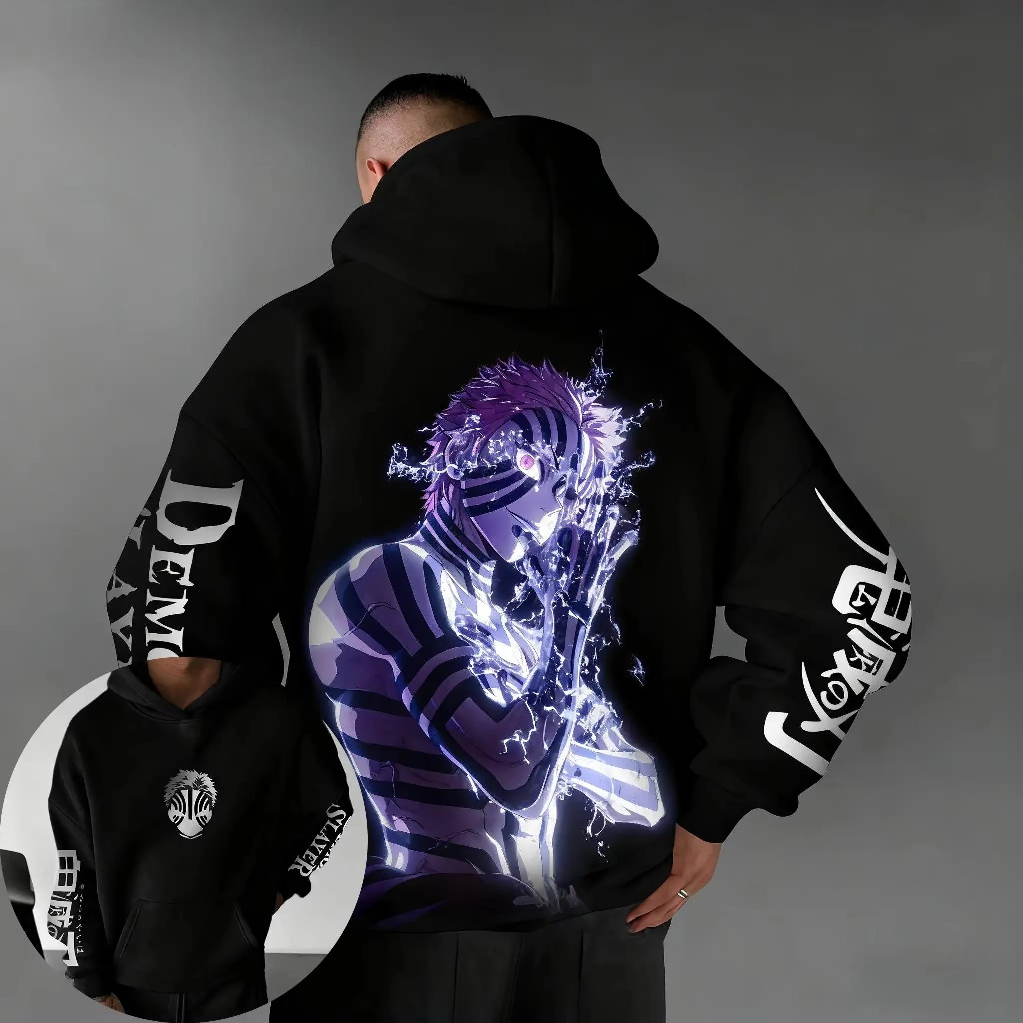 Demon Slayer Anime Hoodie Men Women Pullover Sweatshirt New Autumn Winter Oversize Print Jacket Streetwear Casual Hooded Y2k Top