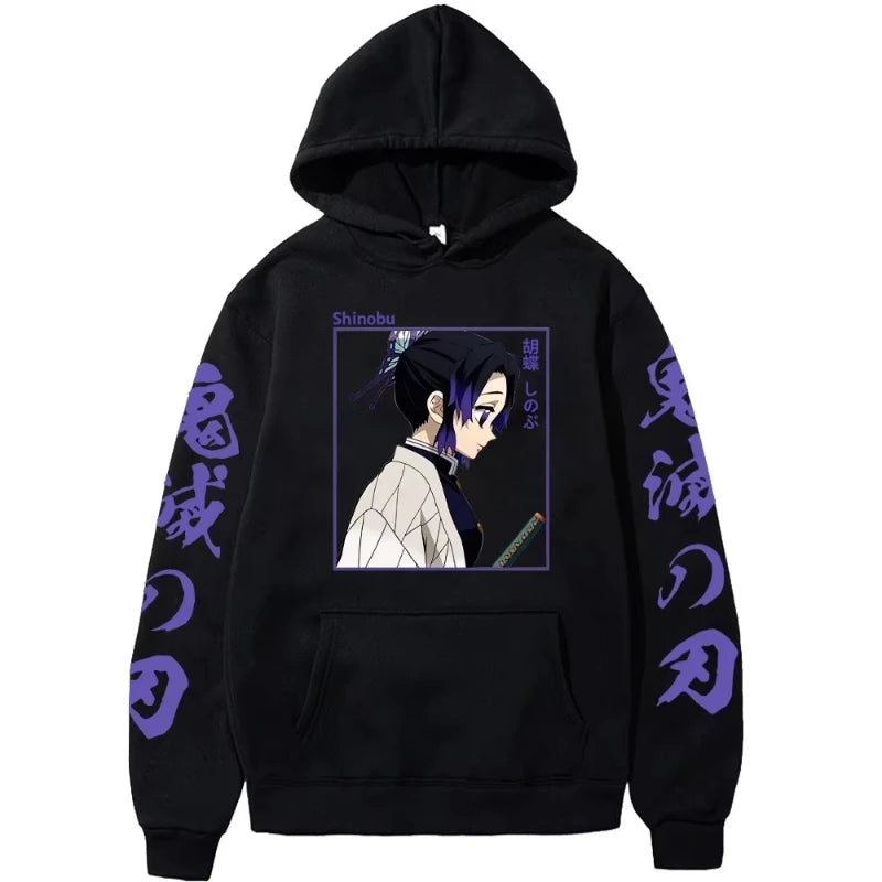 Demon Slayer Anime Hooded Hashibira Inosuke Printed Men Women Hoodies Comfortable Oversized Sweatshirt Harajuku Mlae Streetwear