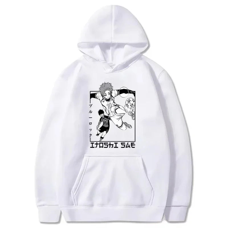 Manga BLUE LOCK Itoshi Sae hooded sweatshirt for Men's casual loose anime street in autumn/Winter 2025