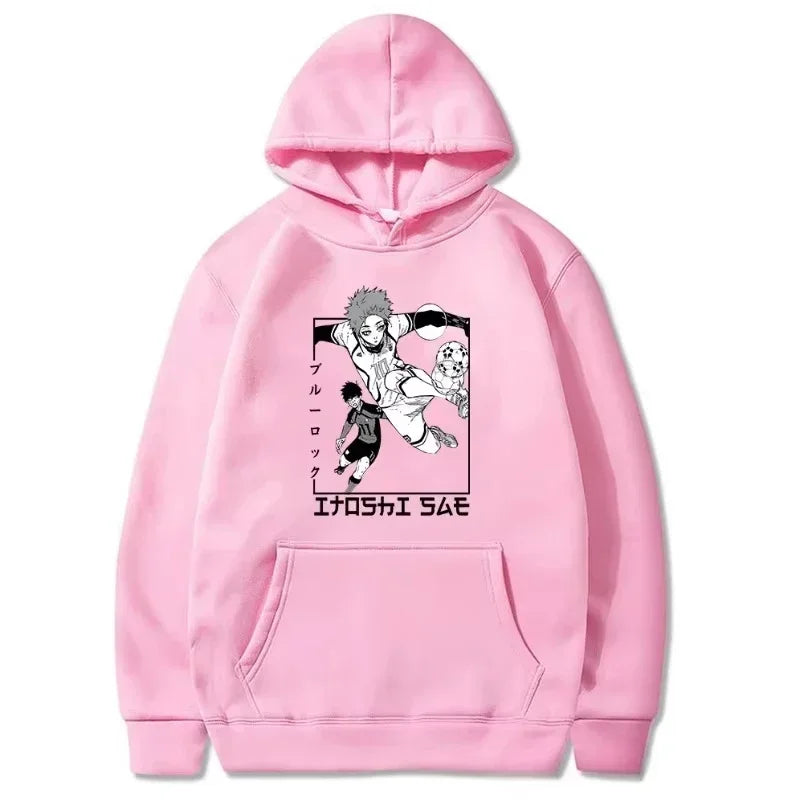 Manga BLUE LOCK Itoshi Sae hooded sweatshirt for Men's casual loose anime street in autumn/Winter 2025