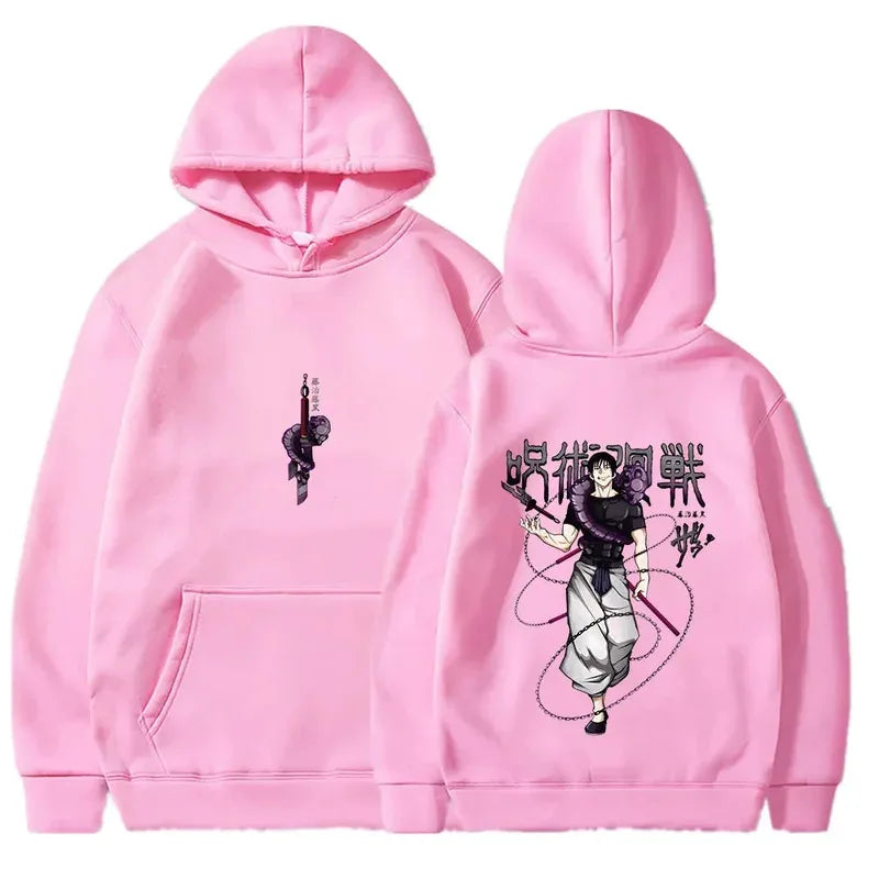 Jujutsu Kaisen anime hoodie men's Fushiguro Toji printed hip-hop style men's casual Gothic sweatshirt
