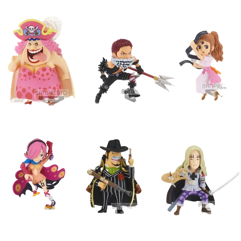 Genuine Bandai ONE PIECE WCF WT100 VOL9 Charlotte Linlin Reiju Anime Action Figures Model Figure Toys Gift for Toys Hobbies Kids