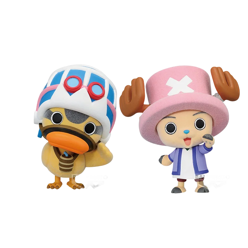 Genuine Bandai ONE PIECE Fluffy Puffy Chopper Karoo Anime Action Model Figure Toys Collectible Gift for Toys Hobbies Children