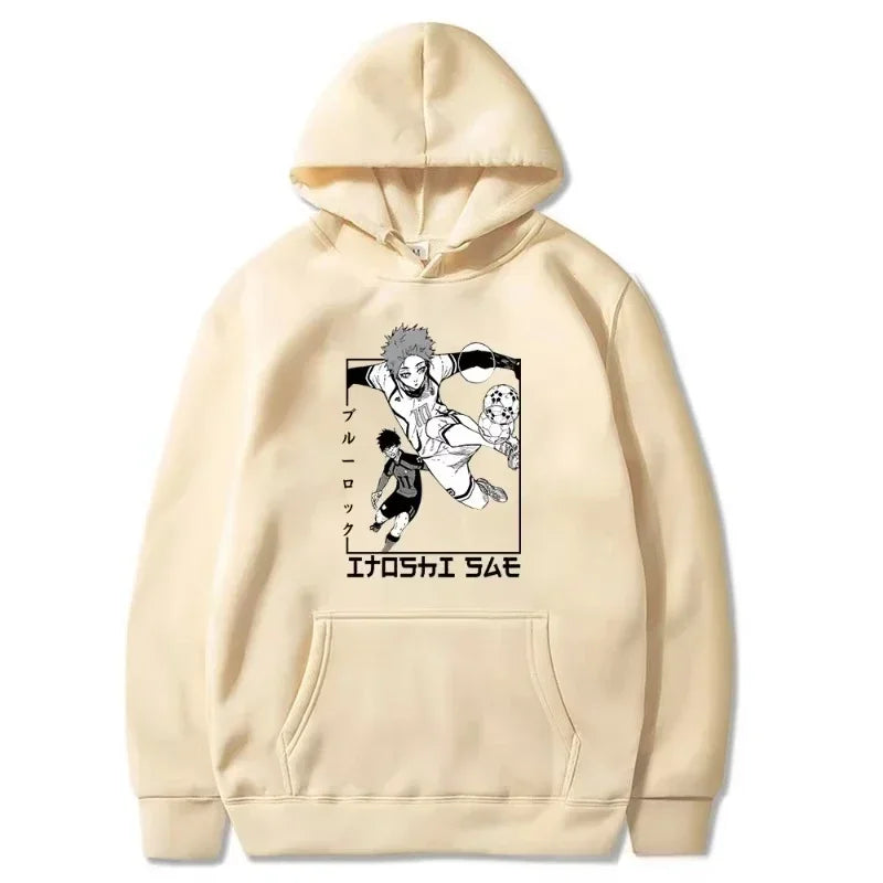 Manga BLUE LOCK Itoshi Sae hooded sweatshirt for Men's casual loose anime street in autumn/Winter 2025