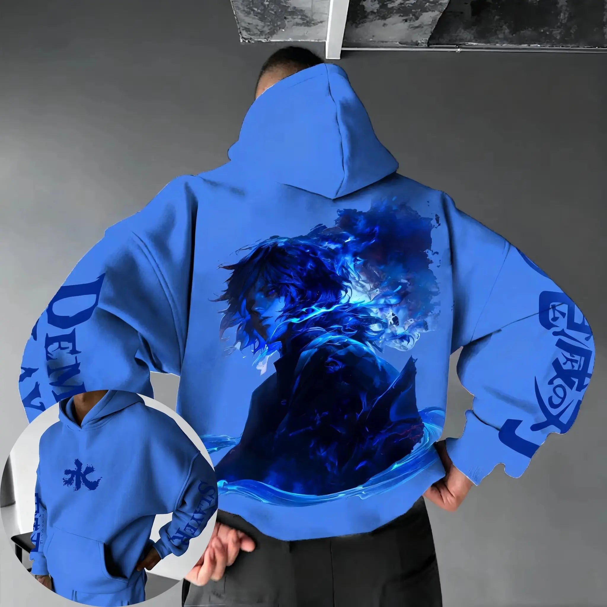 Demon Slayer Anime Hoodie Men Women Pullover Sweatshirt New Autumn Winter Oversize Print Jacket Streetwear Casual Hooded Y2k Top