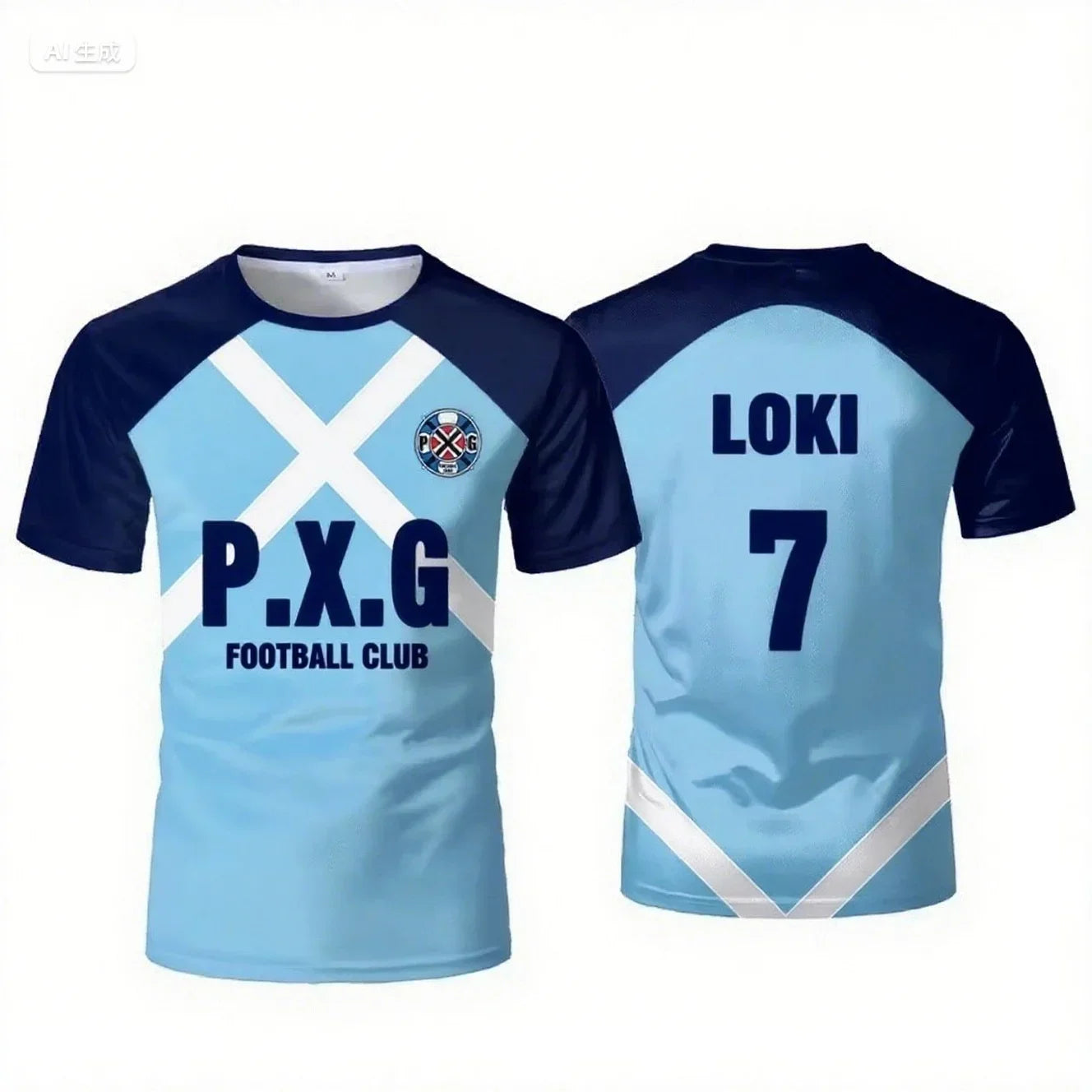 Blue lock Japanese anime adult casual short-sleeved T-shirt, suitable for outdoor sports and motorcycle riding, quick-dry fabric