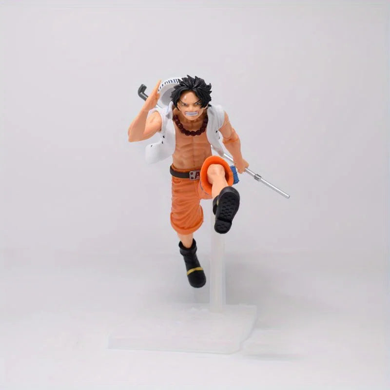 3PCS/Set Bandai One Piece Figure Luffy Running Three Brothers Of Sabo Ace Luffy Anime Model Decorations Children Collection Gift