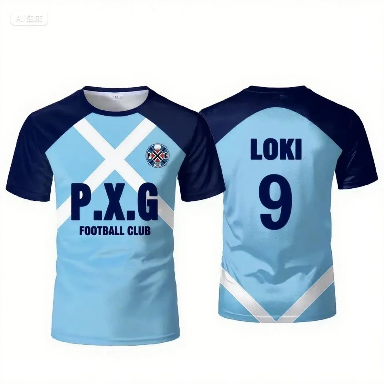 Blue lock Japanese anime adult casual short-sleeved T-shirt, suitable for outdoor sports and motorcycle riding, quick-dry fabric