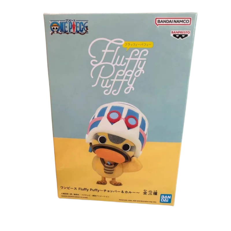 Genuine Bandai ONE PIECE Fluffy Puffy Chopper Karoo Anime Action Model Figure Toys Collectible Gift for Toys Hobbies Children