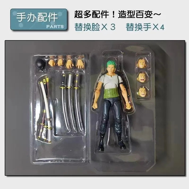 Anime One Piece BJD Roronoa Zoro Joints Moveable PVC Action Figure Collection Model Toys