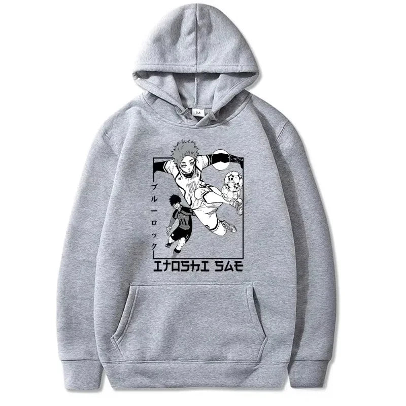 Manga BLUE LOCK Itoshi Sae hooded sweatshirt for Men's casual loose anime street in autumn/Winter 2025