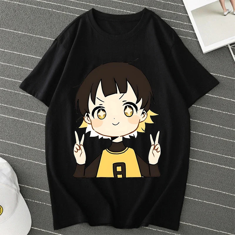 BLUE LOCK Yoichi Isagi Manga Shirt Retro Hip Hop Unisex T-Shirt Streetwear Graphic T Shirts BLUE LOCK Oversized T-shirts Tops