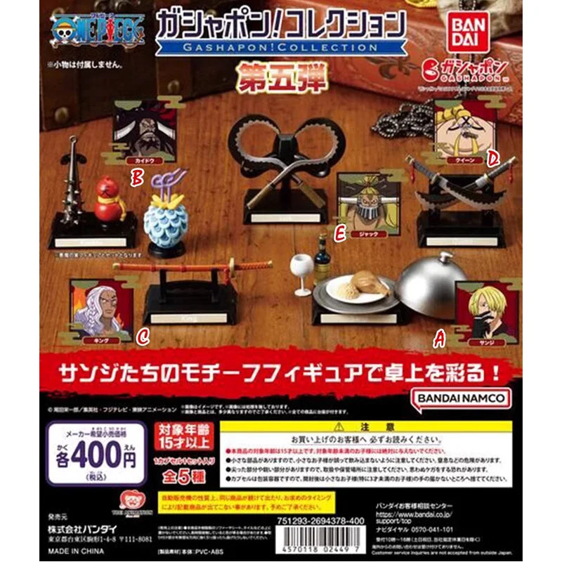 Bandai One Piece Figure Props Ace Yamato Luffy Sabo ZoroBuggy Law Nami Perona Chopper Uta Shanks Belongings Model Collection Toy
