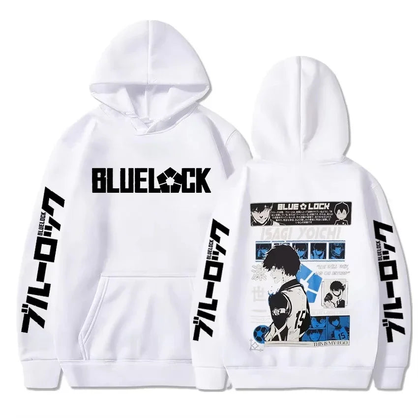 2025 Anime Blue Lock Isagi Yoichi Printed Hooded Men Women Hot Manga Printed Hoodies Streetwear Harajuku