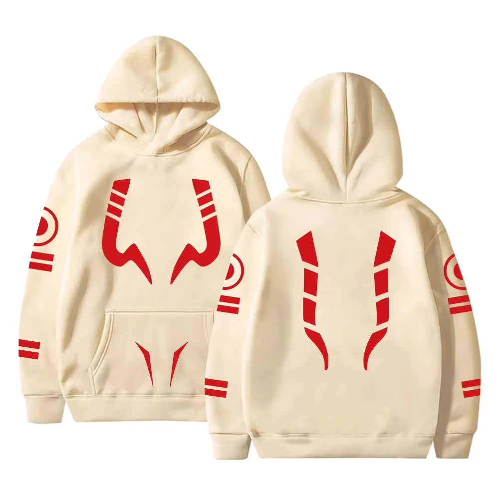 Men's Tops Anime Jujutsu Kaisen Ryomen Sukuna Printed Hooded Women Hoodies Plus Size Pullover Harajuku Autumn Winter Sweatshirt