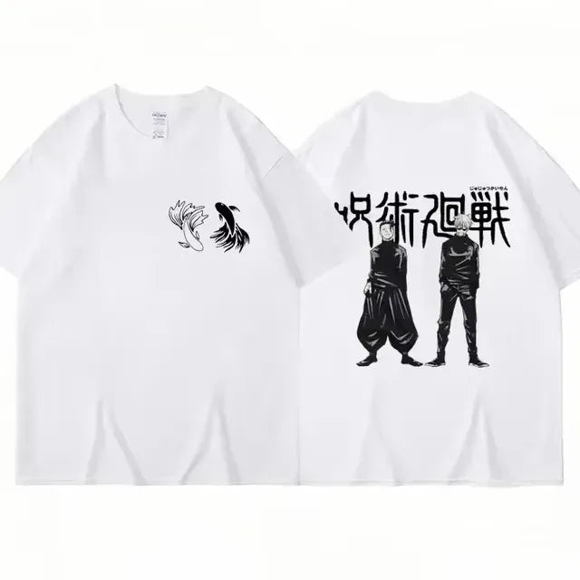 Japanese Anime Jujutsu Kaisen T-Shirt for Women Unisex Gojo Satoru Graphic T Shirts Woman Fashion Casual Tshirt Tee Manga