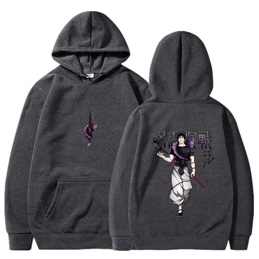 Jujutsu Kaisen anime hoodie men's Fushiguro Toji printed hip-hop style men's casual Gothic sweatshirt