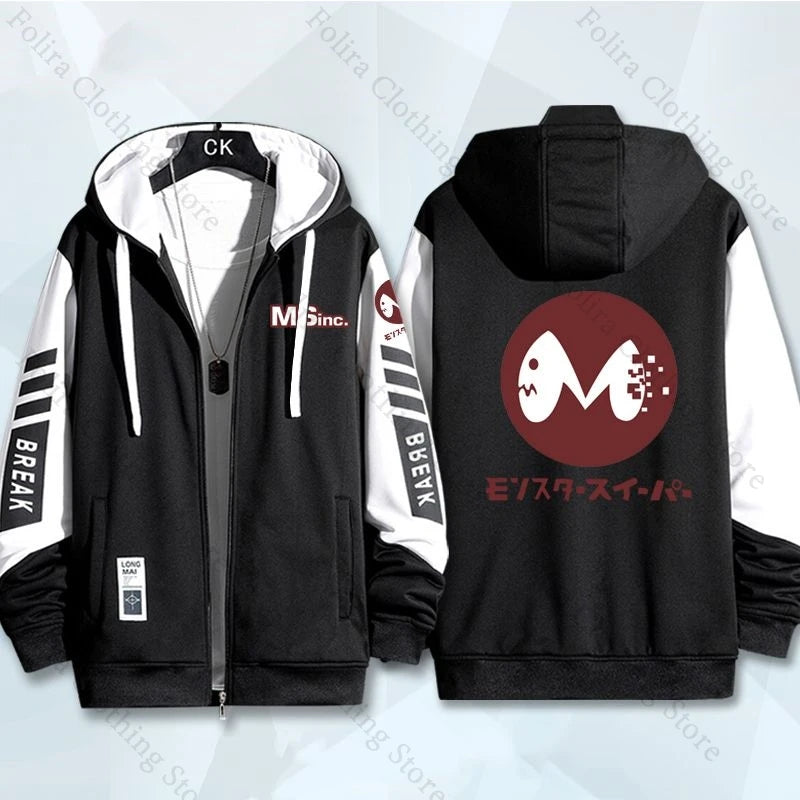 Anime Kaiju No. 8 Series Print Hoodie Zip Up Sweatshirt for Men Casual Hoodies Fashion Coat for Men Women Men's Sweatshirt