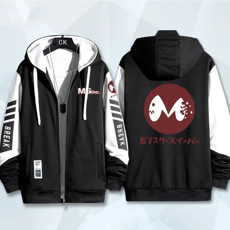 Anime Kaiju No. 8 Series Print Hoodie Zip Up Sweatshirt for Men Casual Hoodies Fashion Coat for Men Women Men's Sweatshirt