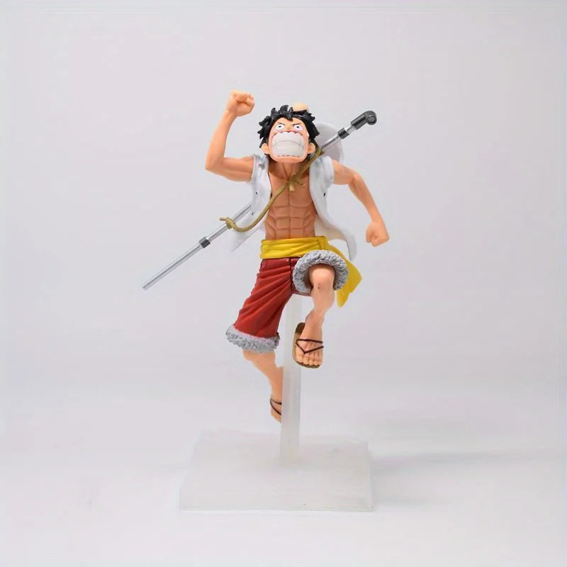 3PCS/Set Bandai One Piece Figure Luffy Running Three Brothers Of Sabo Ace Luffy Anime Model Decorations Children Collection Gift