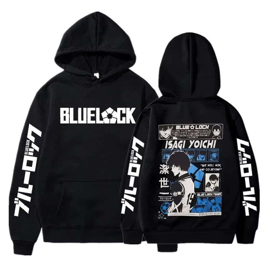 2025 Anime Blue Lock Isagi Yoichi Printed Hooded Men Women Hot Manga Printed Hoodies Streetwear Harajuku