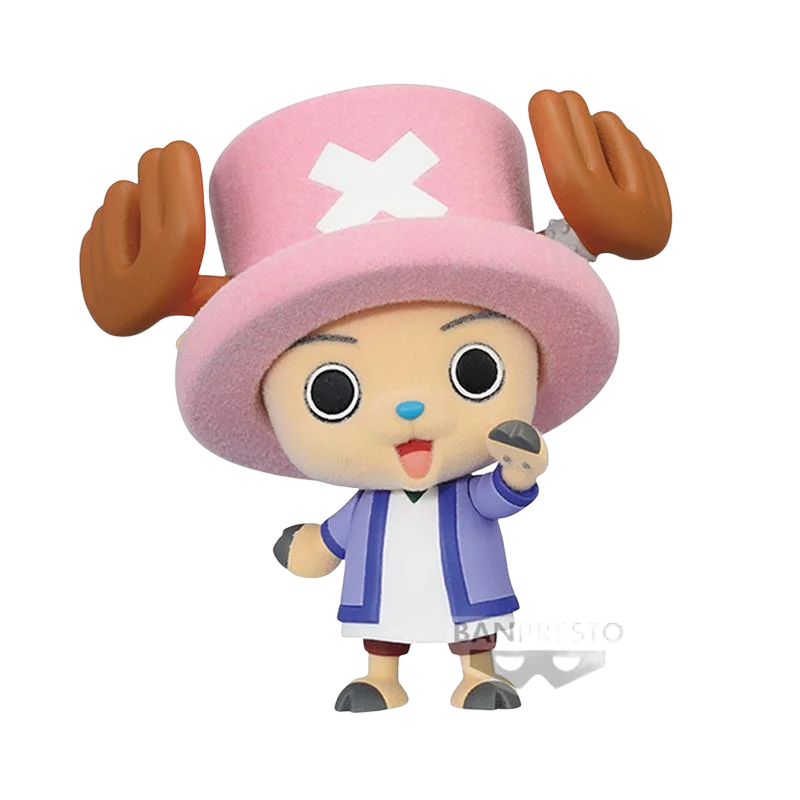 Genuine Bandai ONE PIECE Fluffy Puffy Chopper Karoo Anime Action Model Figure Toys Collectible Gift for Toys Hobbies Children