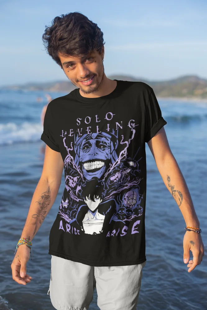 Solo Leveling Sung Jin Woo T-Shirt - Soft Anime Manga Tee