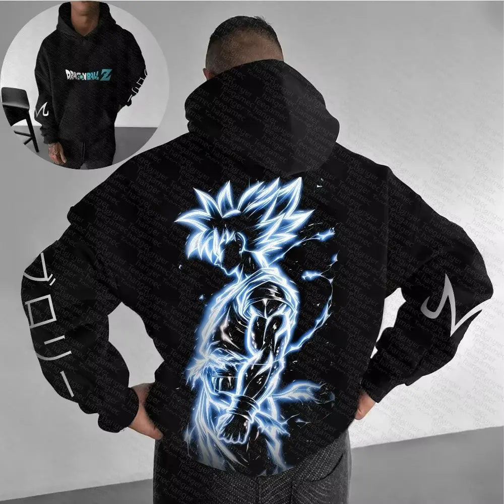 Dragon Ball Hip Hop Hoodie - Large Anime Parent-Child Top