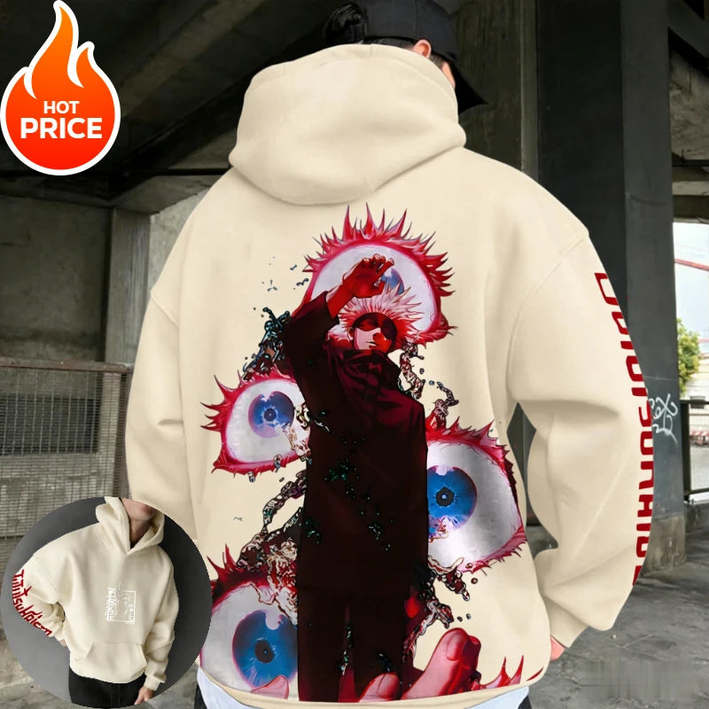 Jujutsu Kaisen Gojo Satoru Hoodie - Vintage Harajuku
