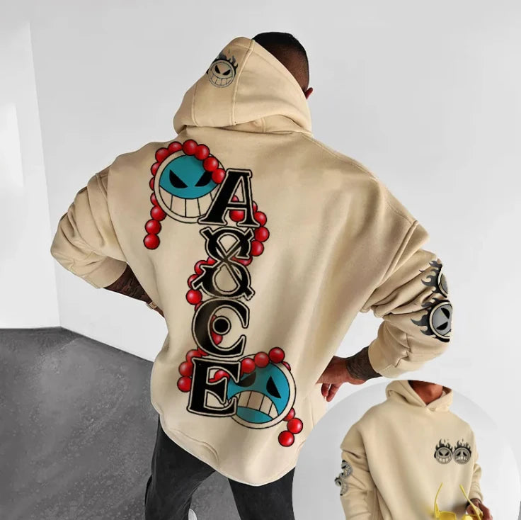 One Piece Anime Hoodie - Loose Oversized Streetwear