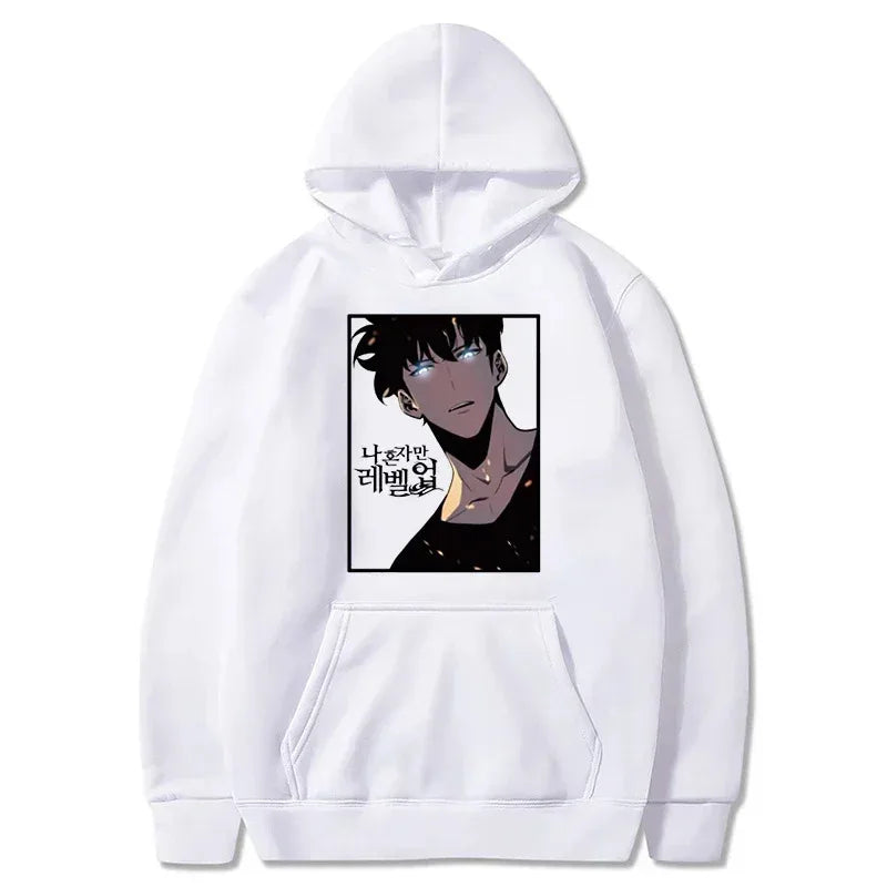Solo Leveling Sung Woo Hoodie - Warm Fleece Sweatshirt