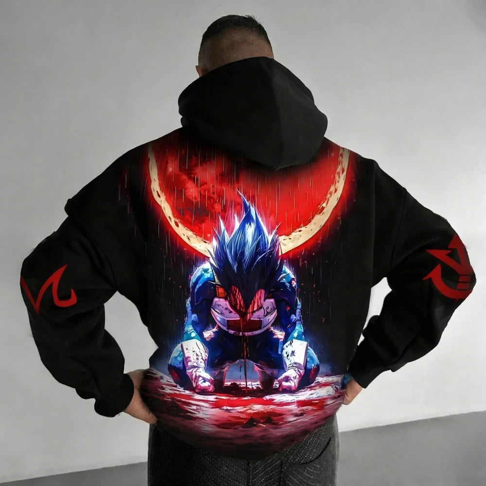 Dragon Ball Vegeta Hoodie - Anime Parent-Child Sweatshirt