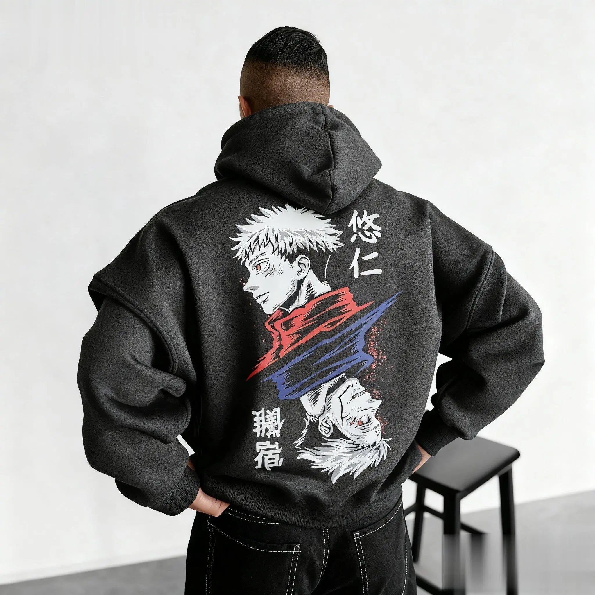 Jujutsu Kaisen Anime Hoodie - Oversized Streetwear Pullover