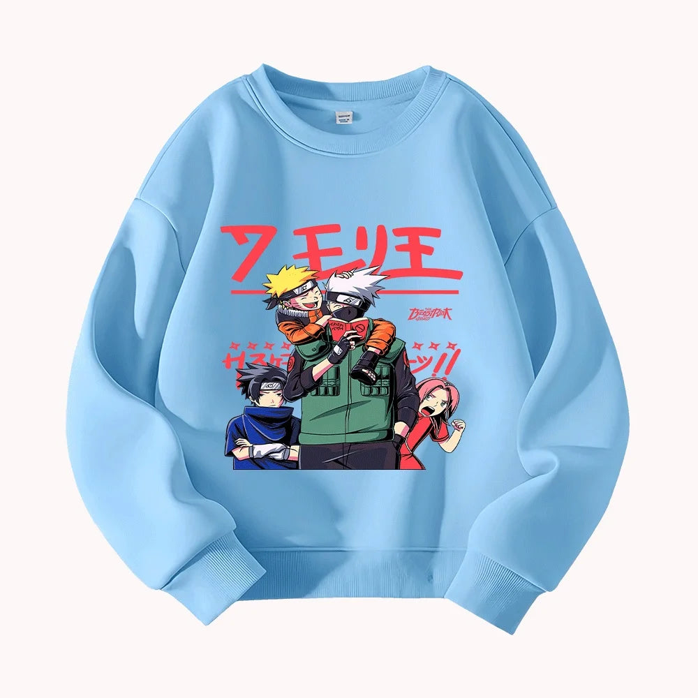 Naruto Team 7 Kids Hoodie - Kakashi Sasuke Sakura Sweatshirt
