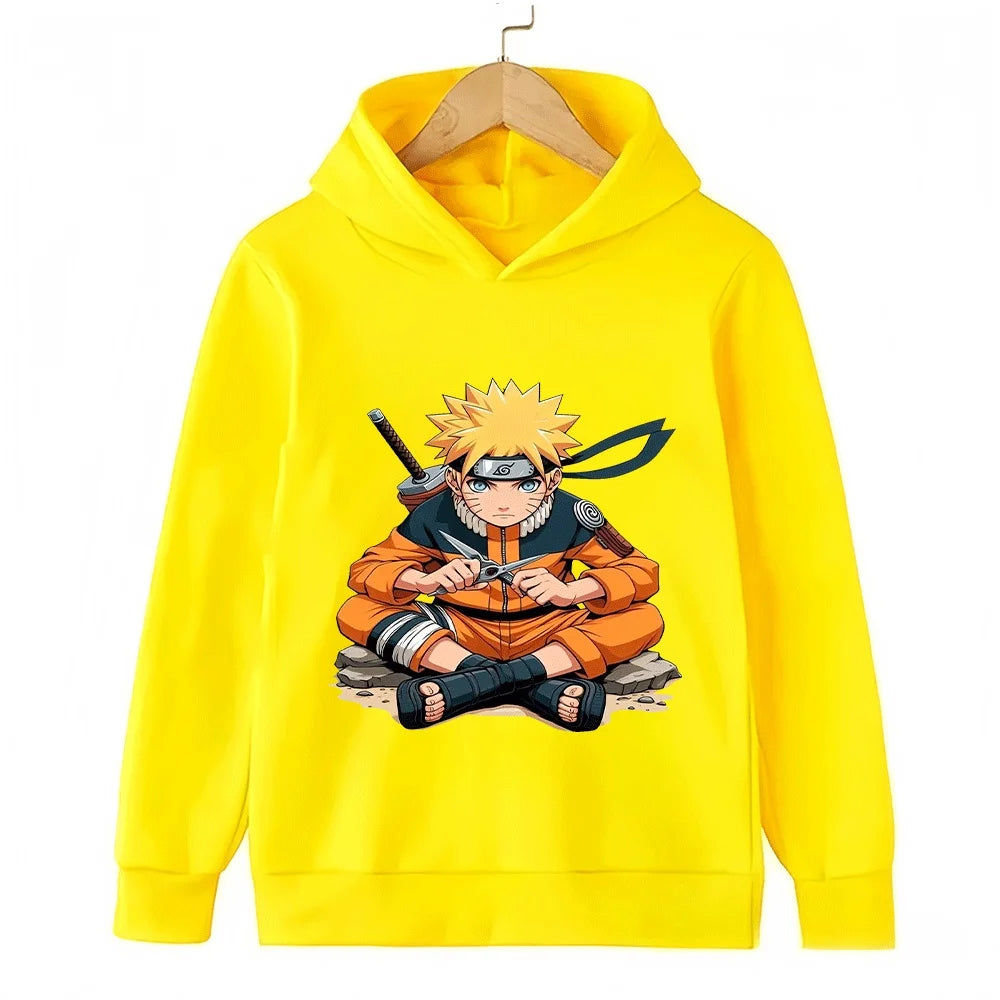 Naruto Uzumaki Kids Hoodie - Anime Pullover Sweatshirt