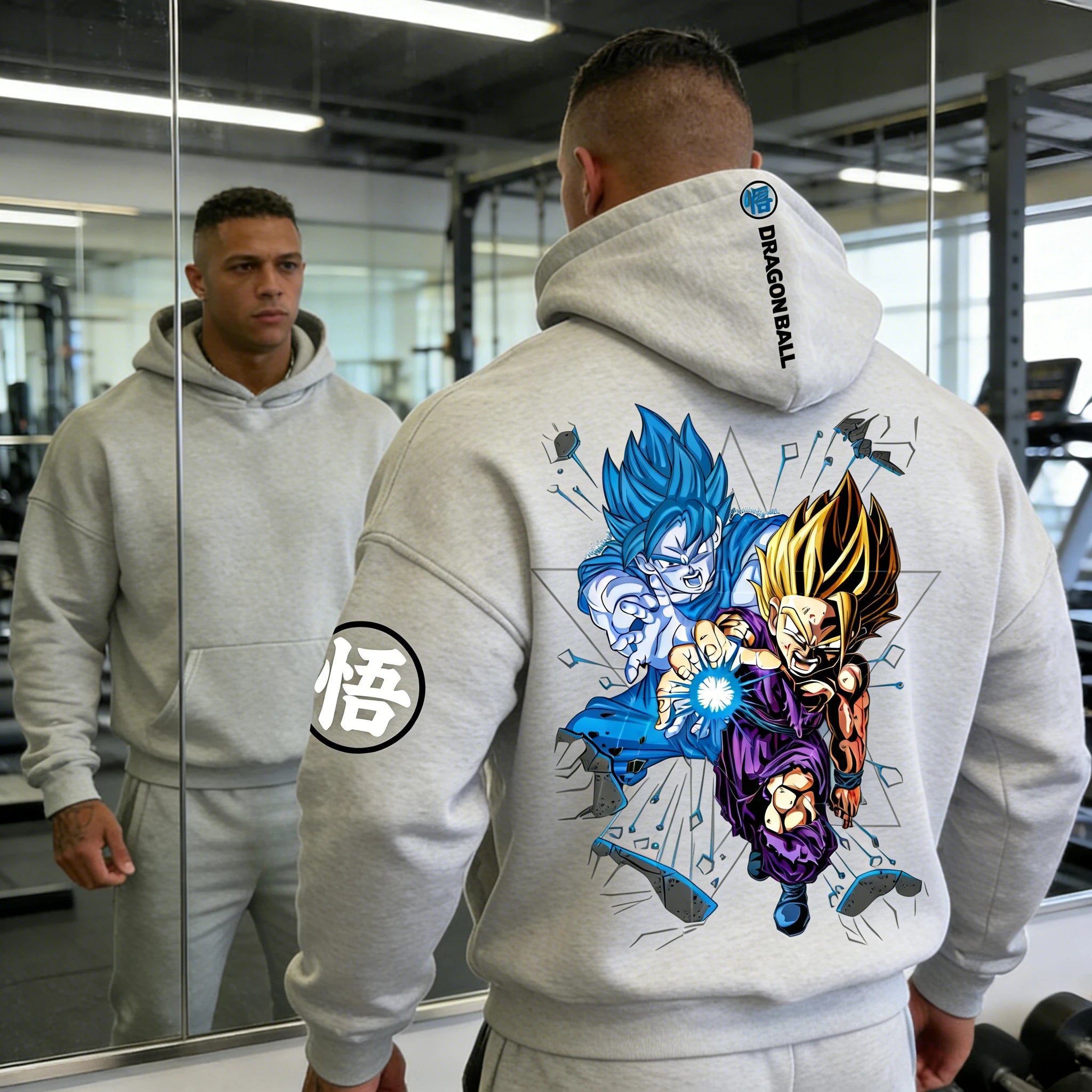 Dragon Ball Goku Gohan Hoodie - Father-Son Kamehameha