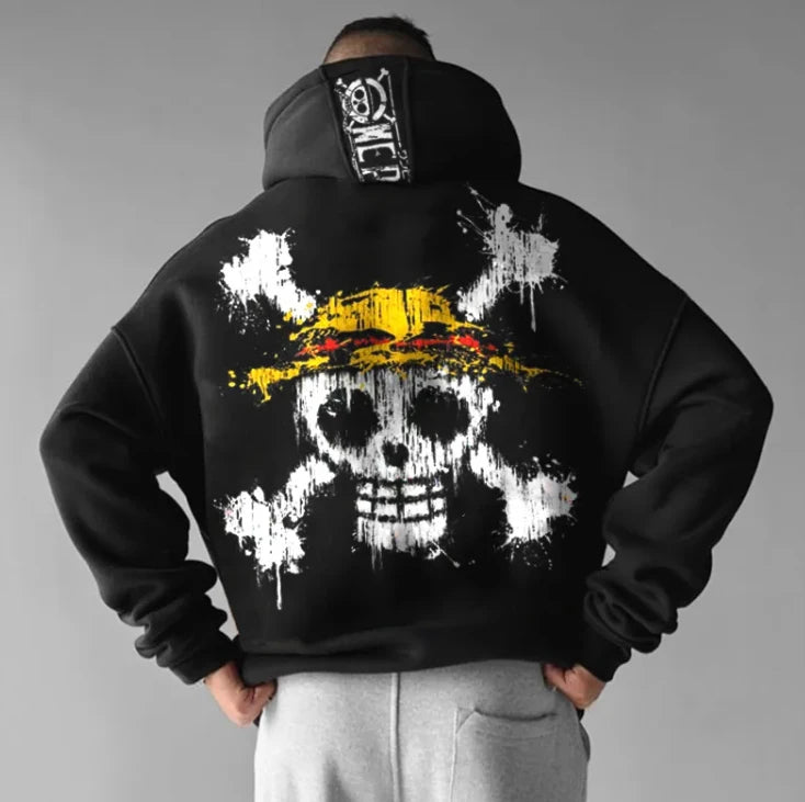 One Piece Anime Hoodie - Loose Oversized Streetwear