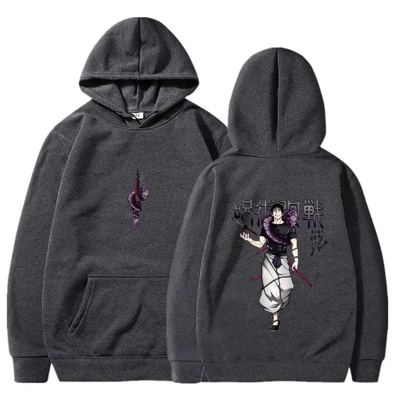 Jujutsu Kaisen anime hoodie men's Fushiguro Toji printed hip-hop style men's casual Gothic sweatshirt