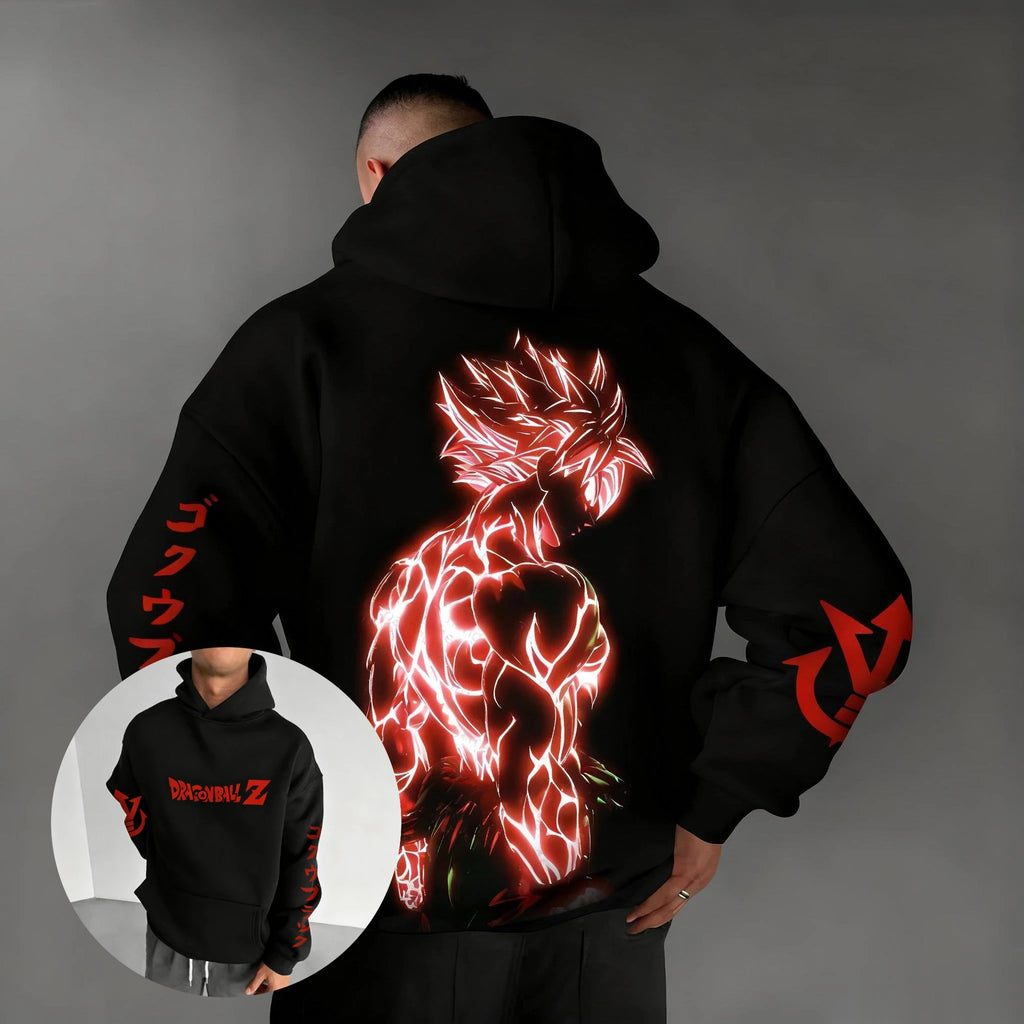 Dragon Ball Hip Hop Hoodie - Large Anime Parent-Child Top
