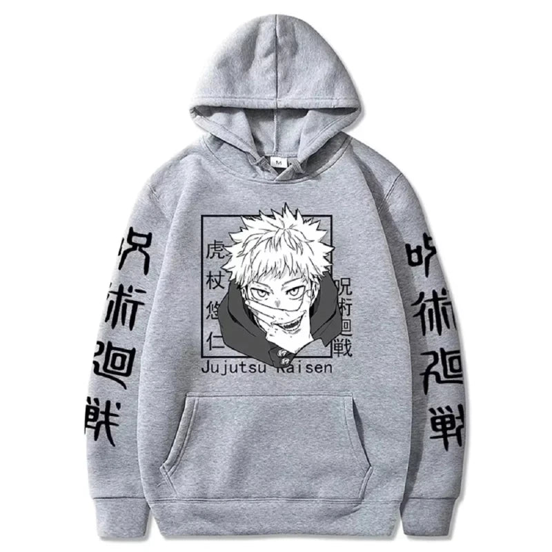 Jujutsu Kaisen Yuji Itadori Hoodie - Harajuku Streetwear