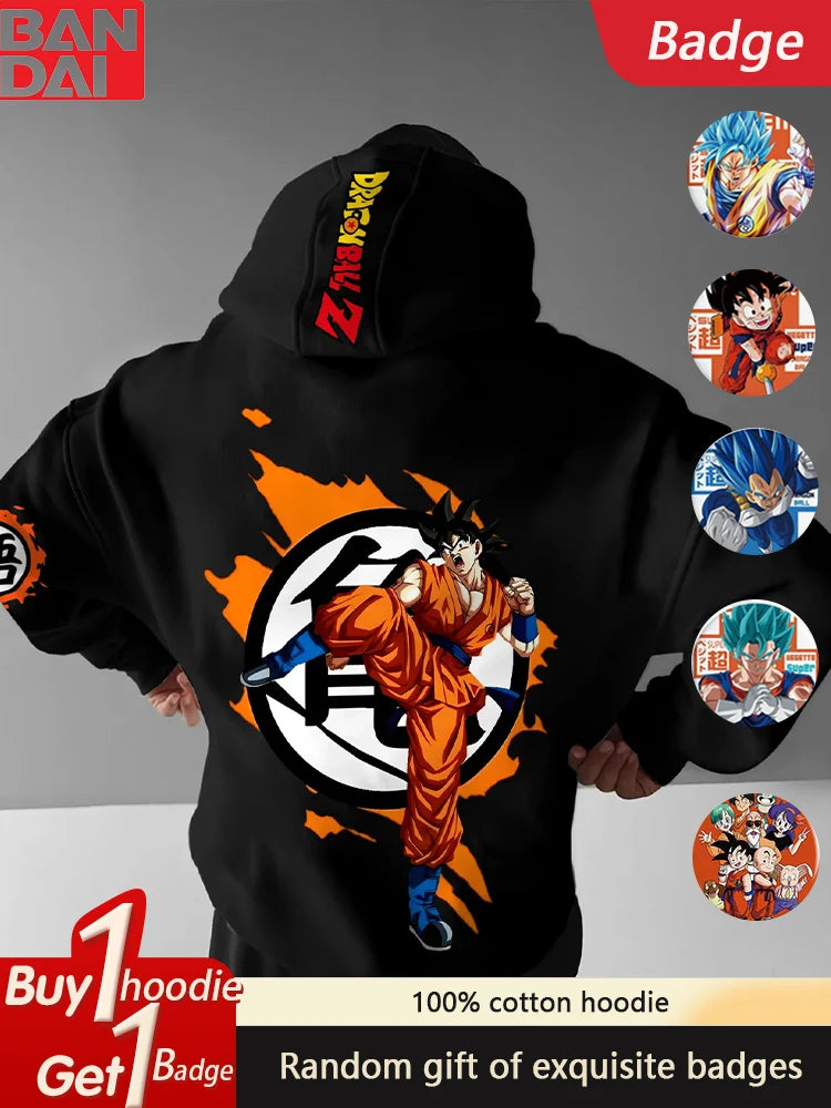 Dragon Ball Loose Hoodie - Anime Autumn Winter Sweater