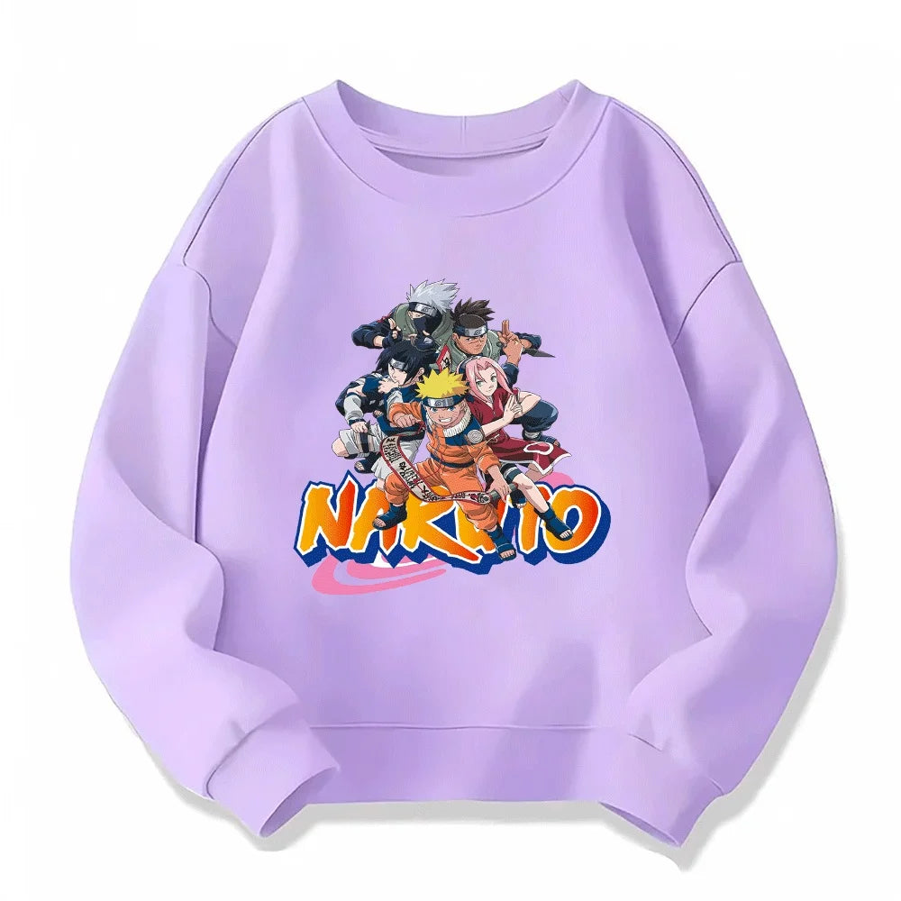Naruto Team 7 Kids Hoodie - Uzumaki Sasuke Sakura Kakashi