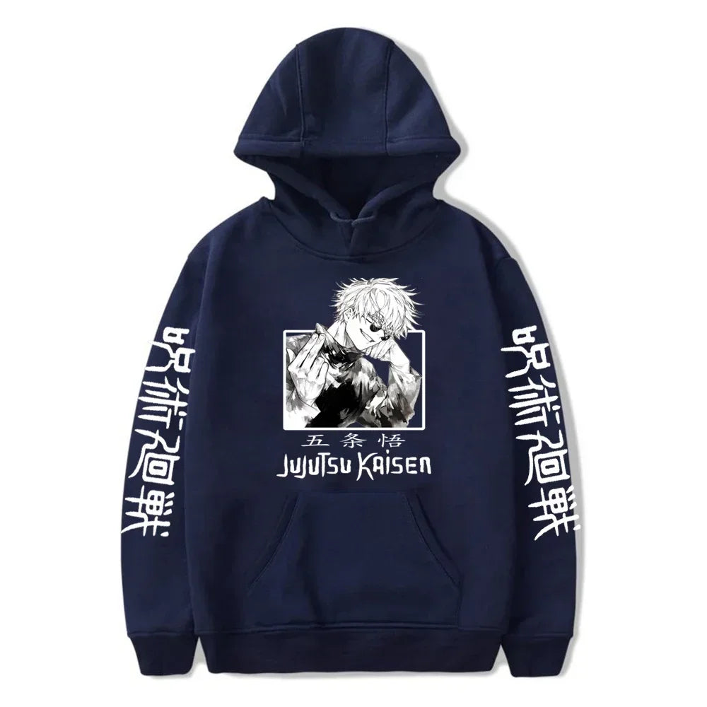 Jujutsu Kaisen Gojou Satoru Hoodie - Fleece Harajuku