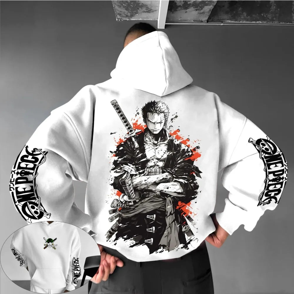 One Piece Roronoa Zoro Hoodie - Hip Hop Parent-Child Wear